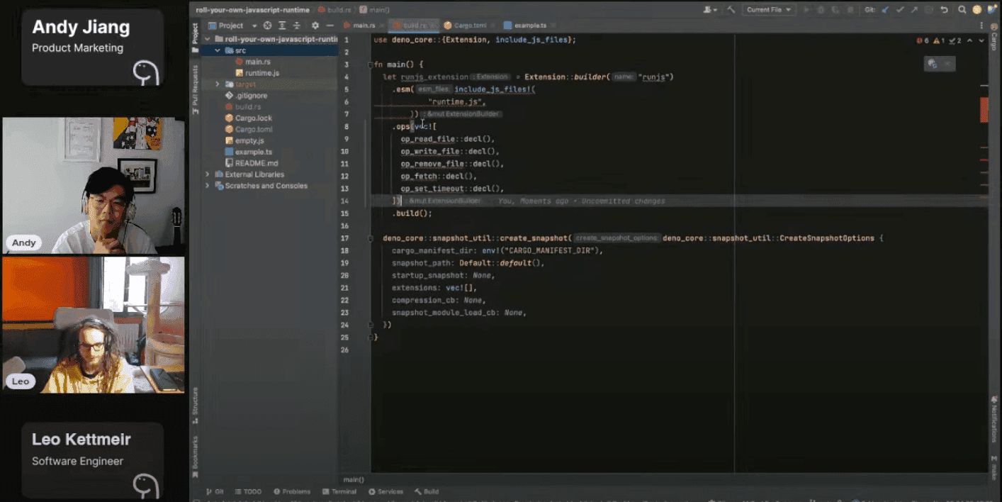 Screenshot of the video walkthrough from Andy and Leo