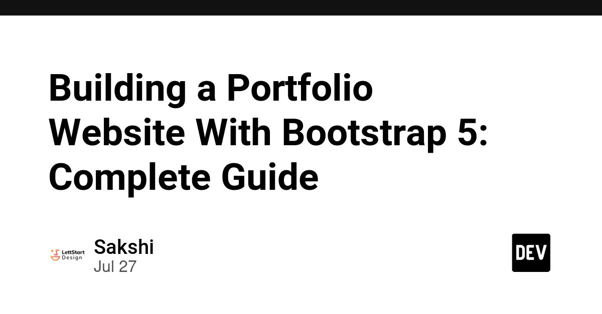 Building a Portfolio Website With Bootstrap 5: Complete Guide