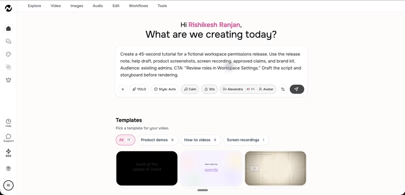 Start the release demo from the same artifacts the team used to ship and document the feature.