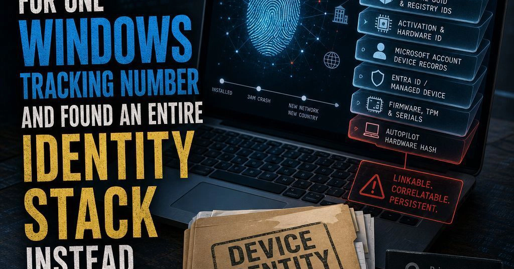 I Went Looking for Windows GDID. What I Found Was an Entire Identity Stack