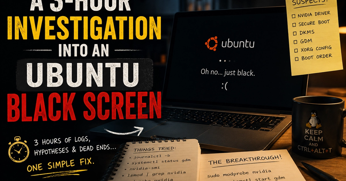 The Great Ubuntu Blackout: My 3-Hour Journey to Fix the Darkness