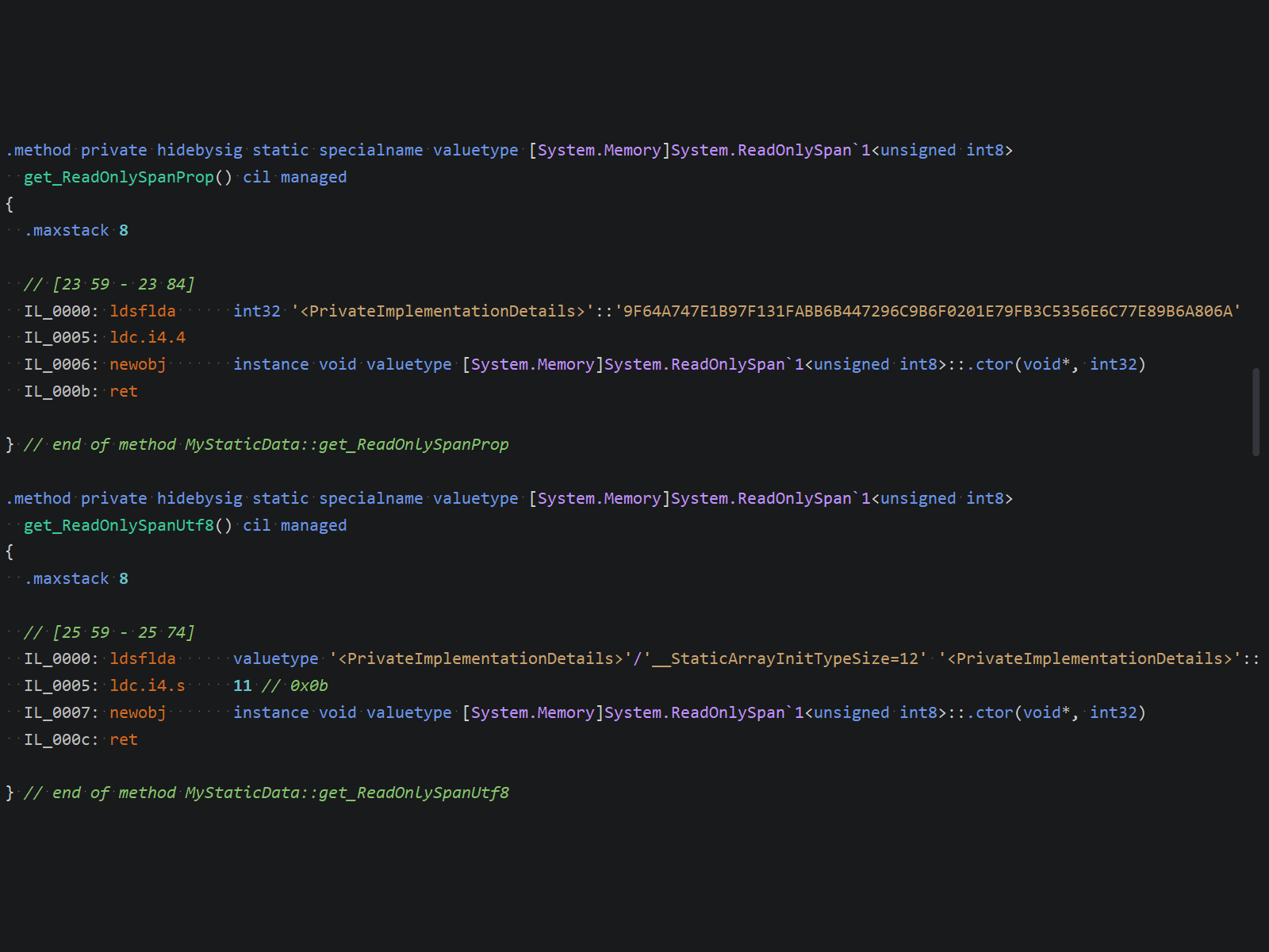 Removing byte[] allocations in .NET Framework using ReadOnlySpan<T>