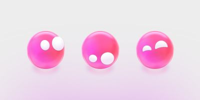 Eney’s minimal face design with eyes