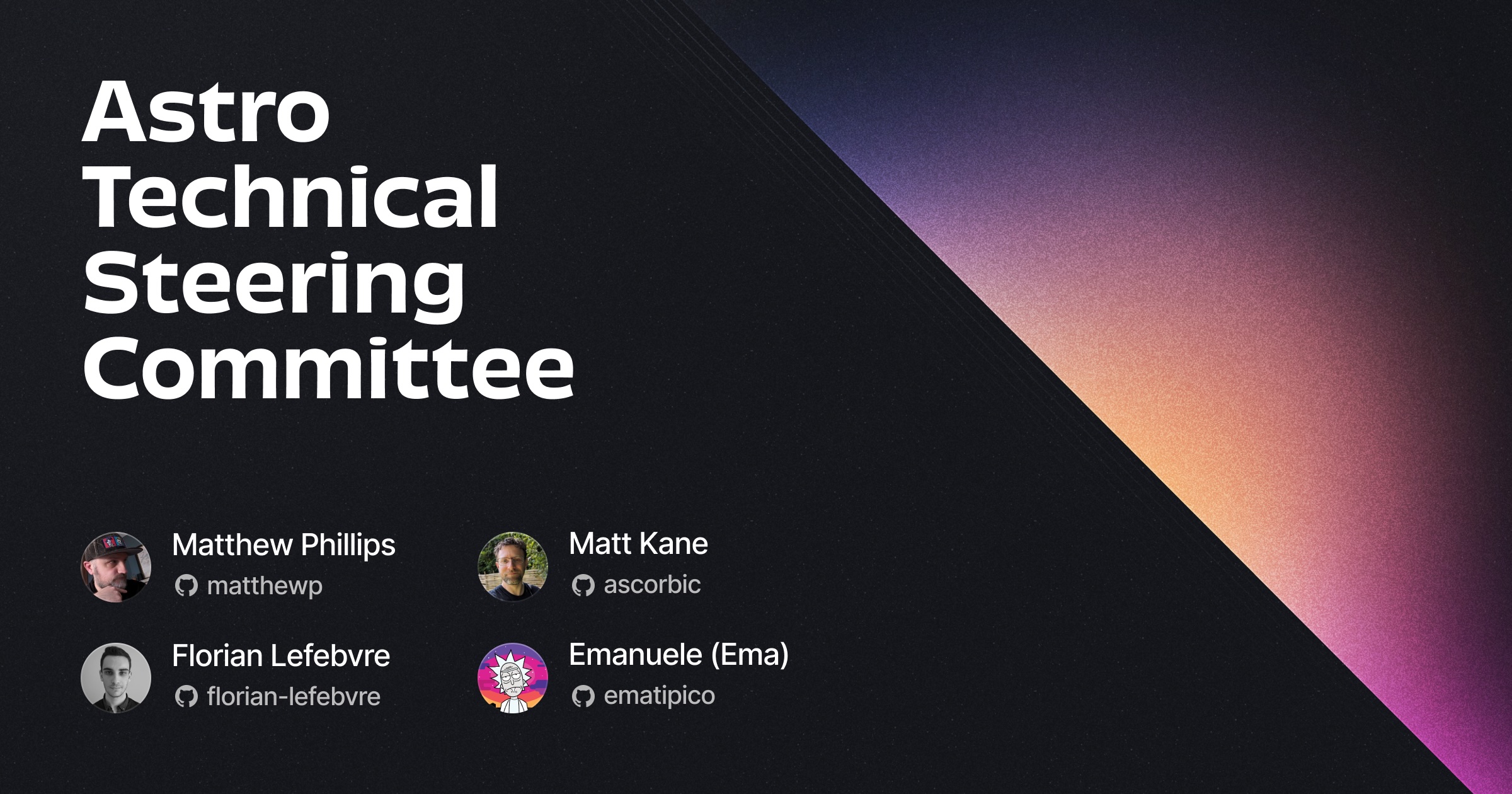 2025 Technical Steering Committee