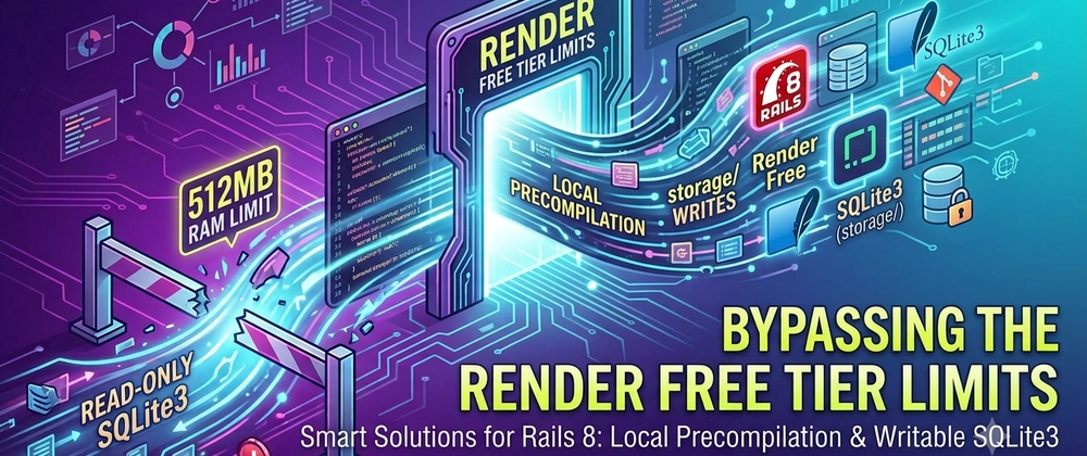 Cover image for Deploying Rails 8 on Render Free Tier: Bypassing the 512MB RAM and Read-Only Storage Limits