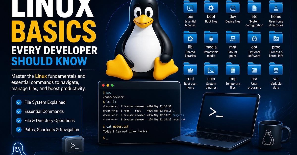 🐧 Linux Basics Every Developer Should Know