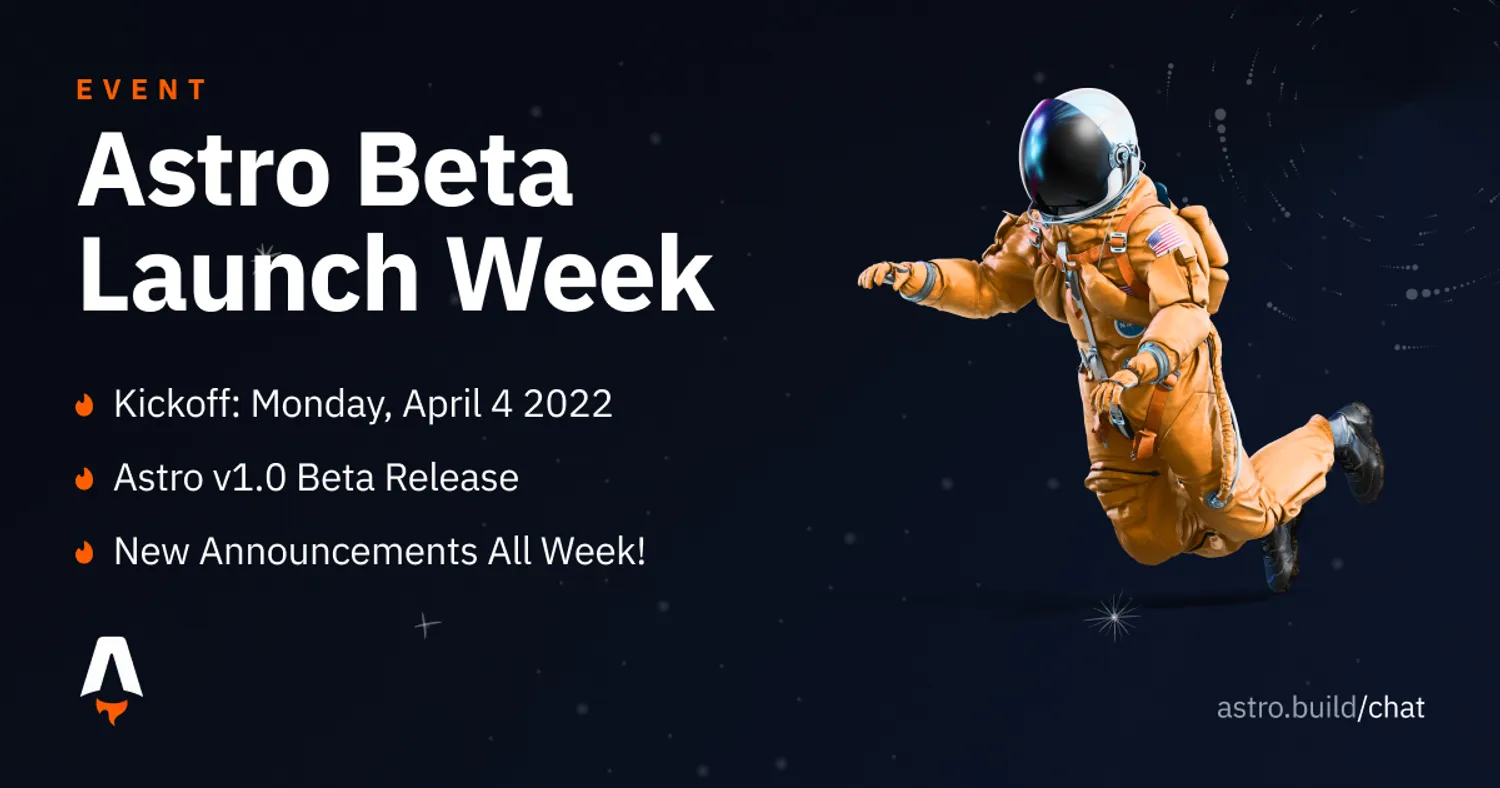 Astro Beta Launch Week
