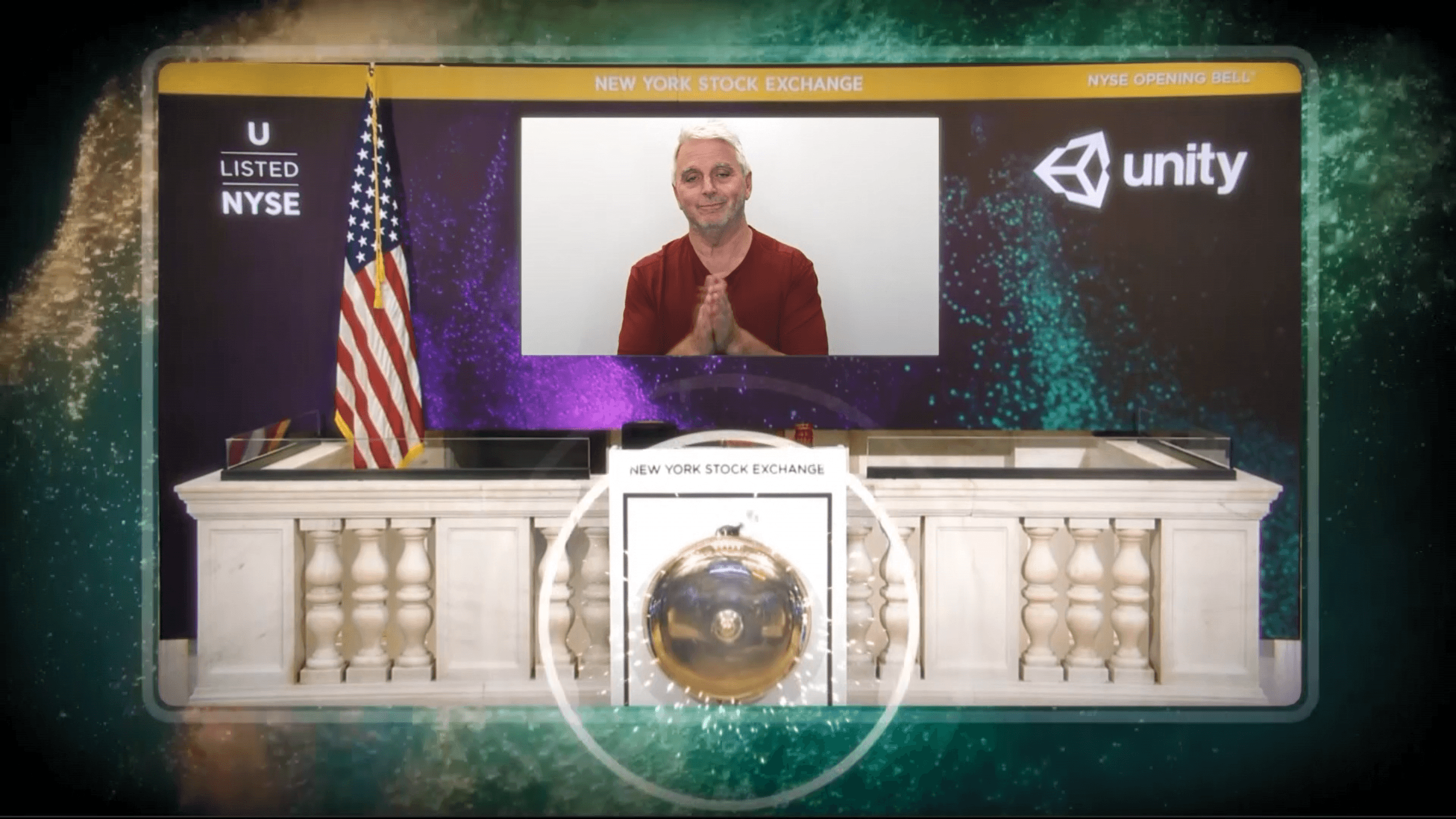 Image of NYSE video of "ringing the bell"