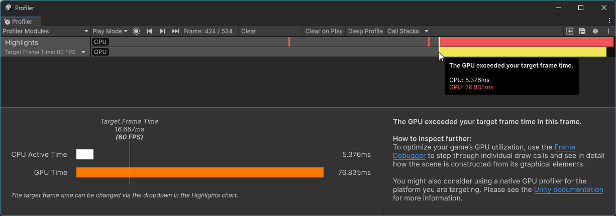 Highlights Module for Unity Profiler
