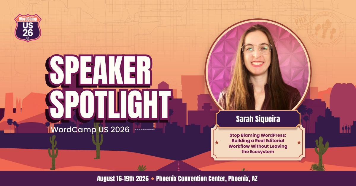 I'll be speaking at WordCamp US 2026 🎉