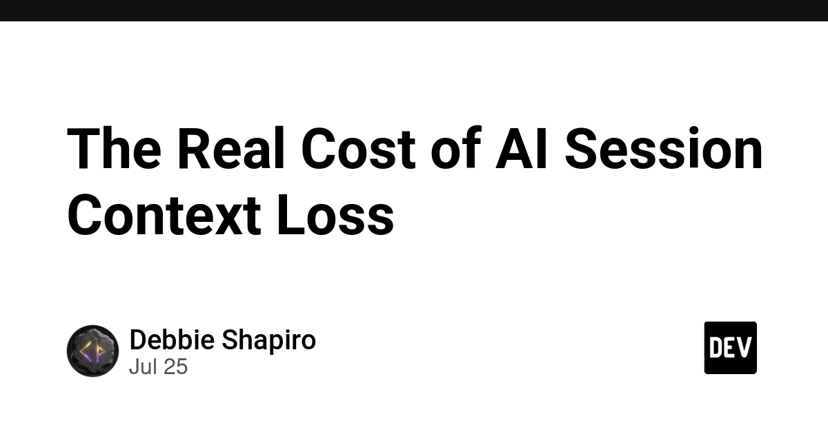 The Real Cost of AI Session Context Loss
