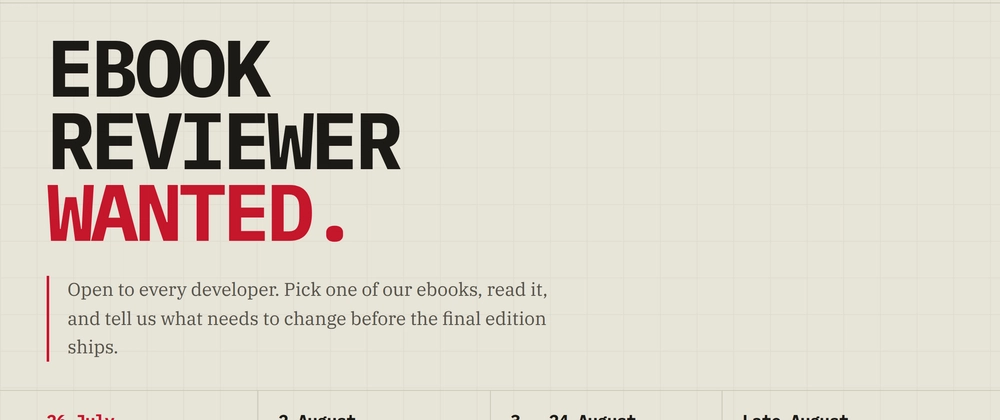 Cover image for Ebook Reviewer Wanted: Help Me Find What's Gone Stale