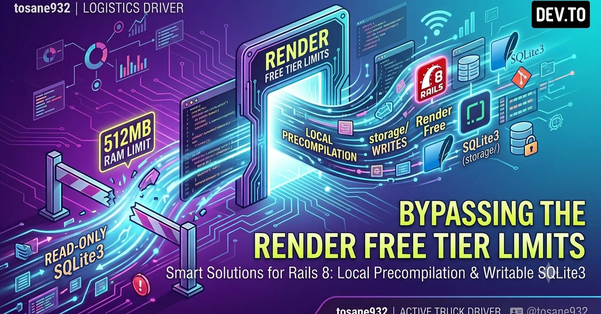Deploying Rails 8 on Render Free Tier: Bypassing the 512MB RAM and Read-Only Storage Limits
