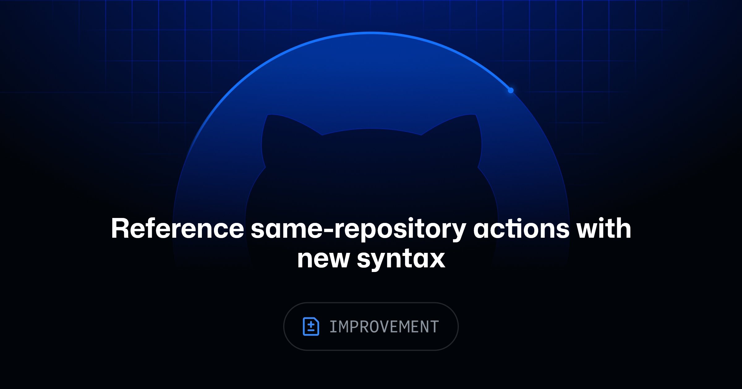 Reference same-repository actions with self-repository syntax