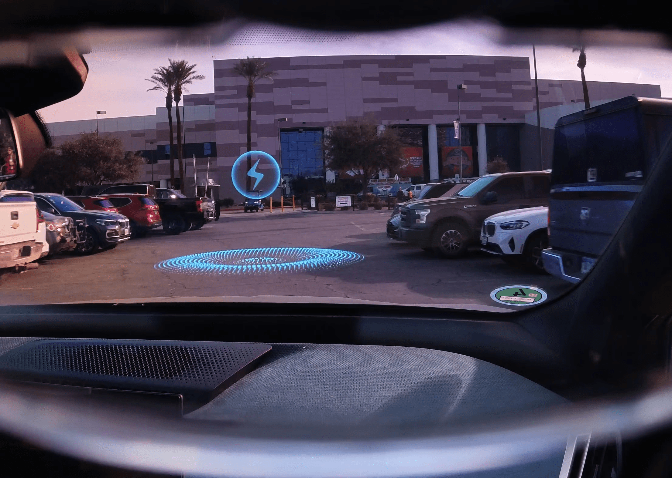 “BMW car dashboard view with AR/VR”