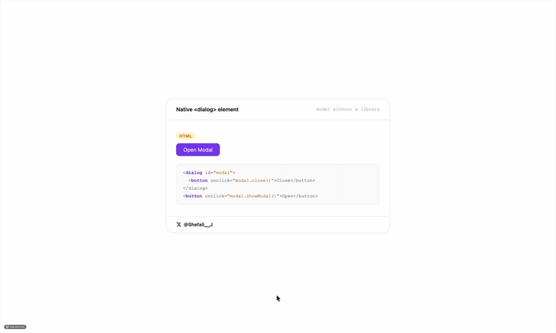 Native Dialog