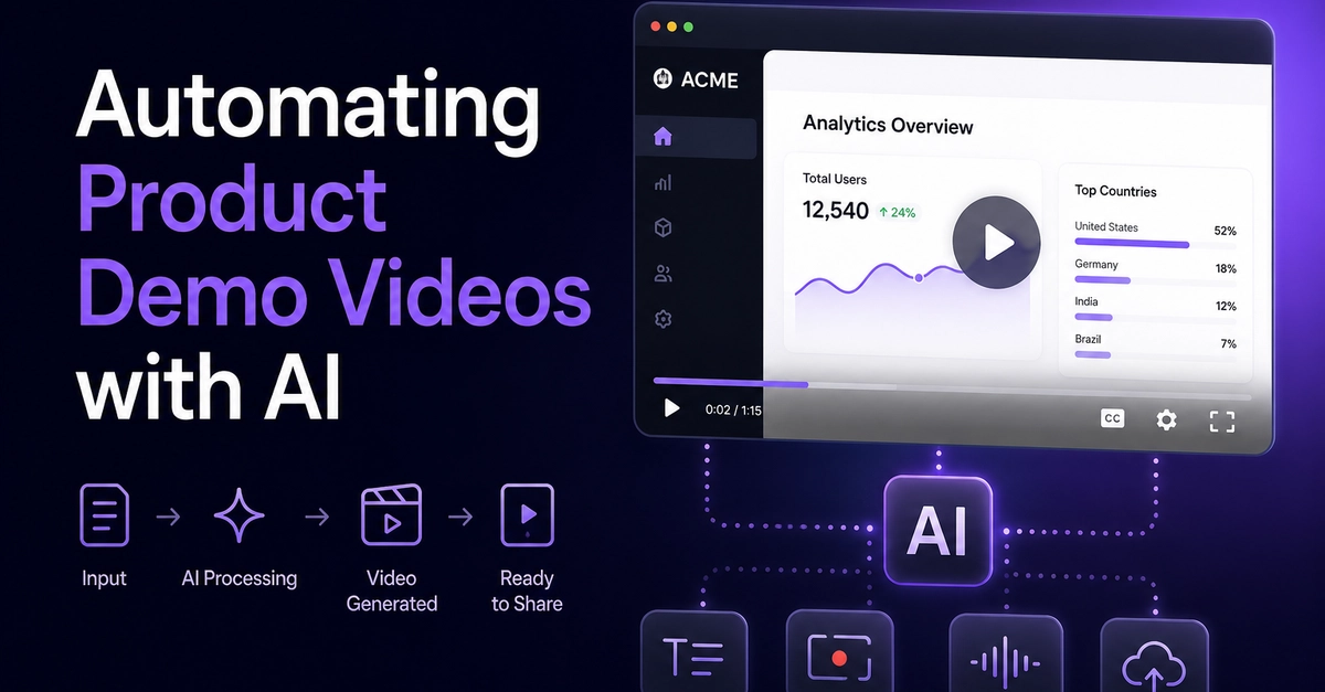 From Release Notes to Product Demo: A Repeatable AI Video Workflow for SaaS Teams