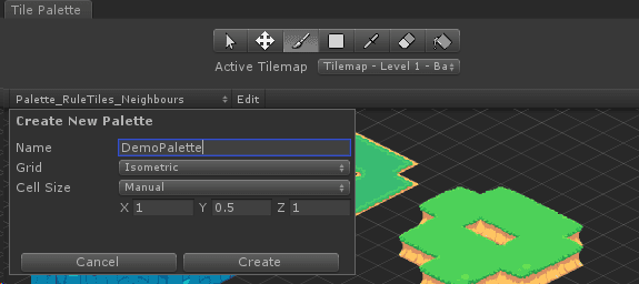 Change your palette to Isometric.