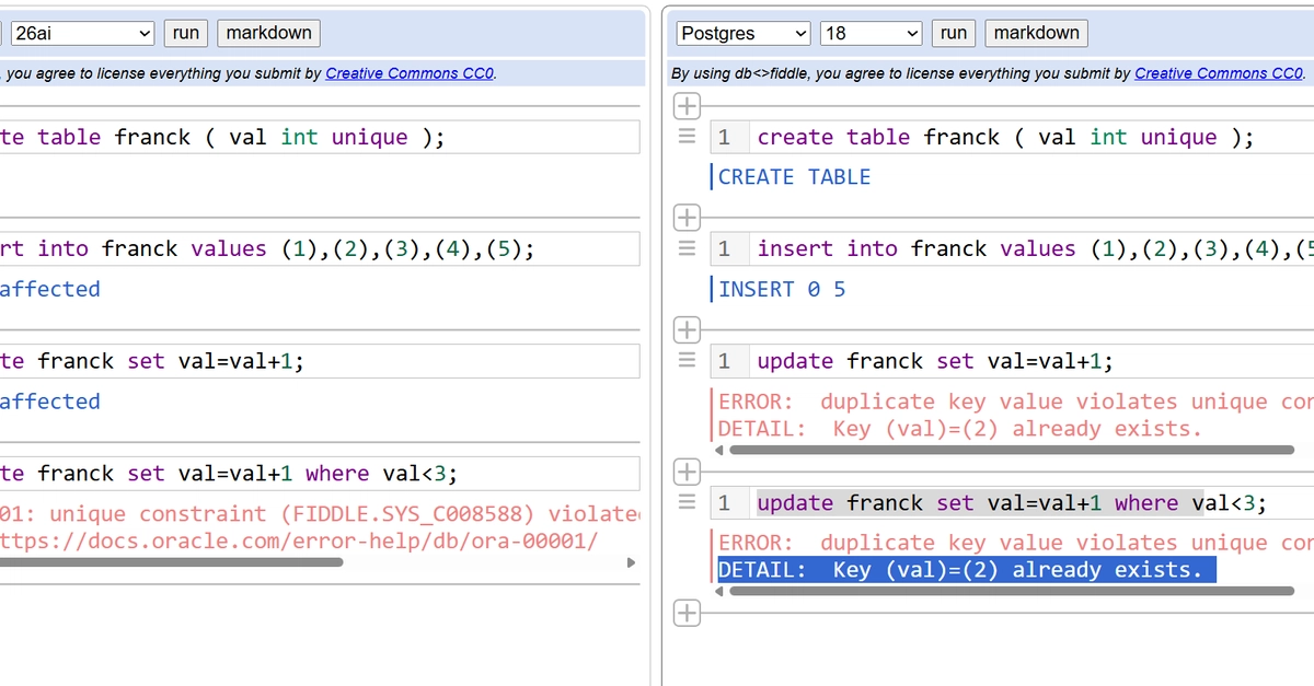 Following ROWIDs Through an Oracle Unique Index Update