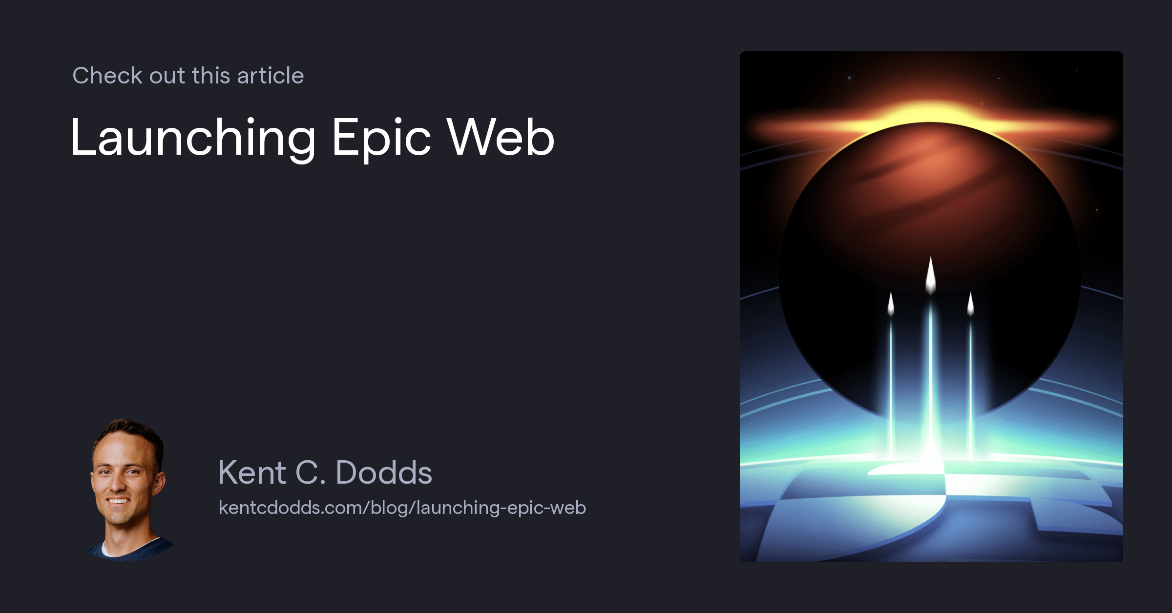 Launching Epic Web