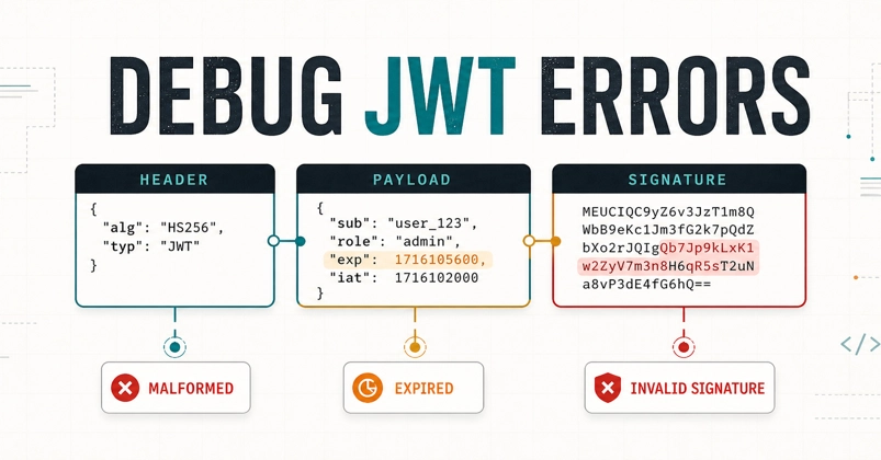 JWT Malformed, Invalid Signature, or Expired? A Practical Debugging Checklist