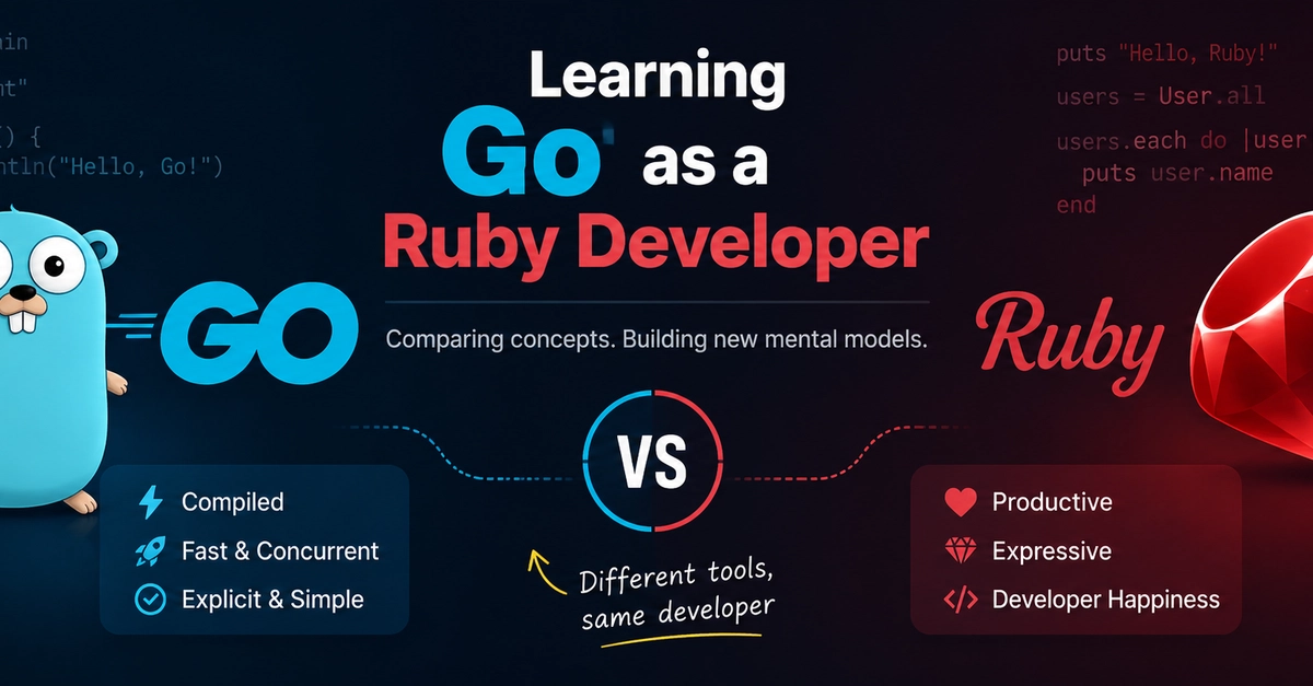 Learning Go as a Ruby Developer #3: Functions, Methods, and Why Go Doesn't Have Classes
