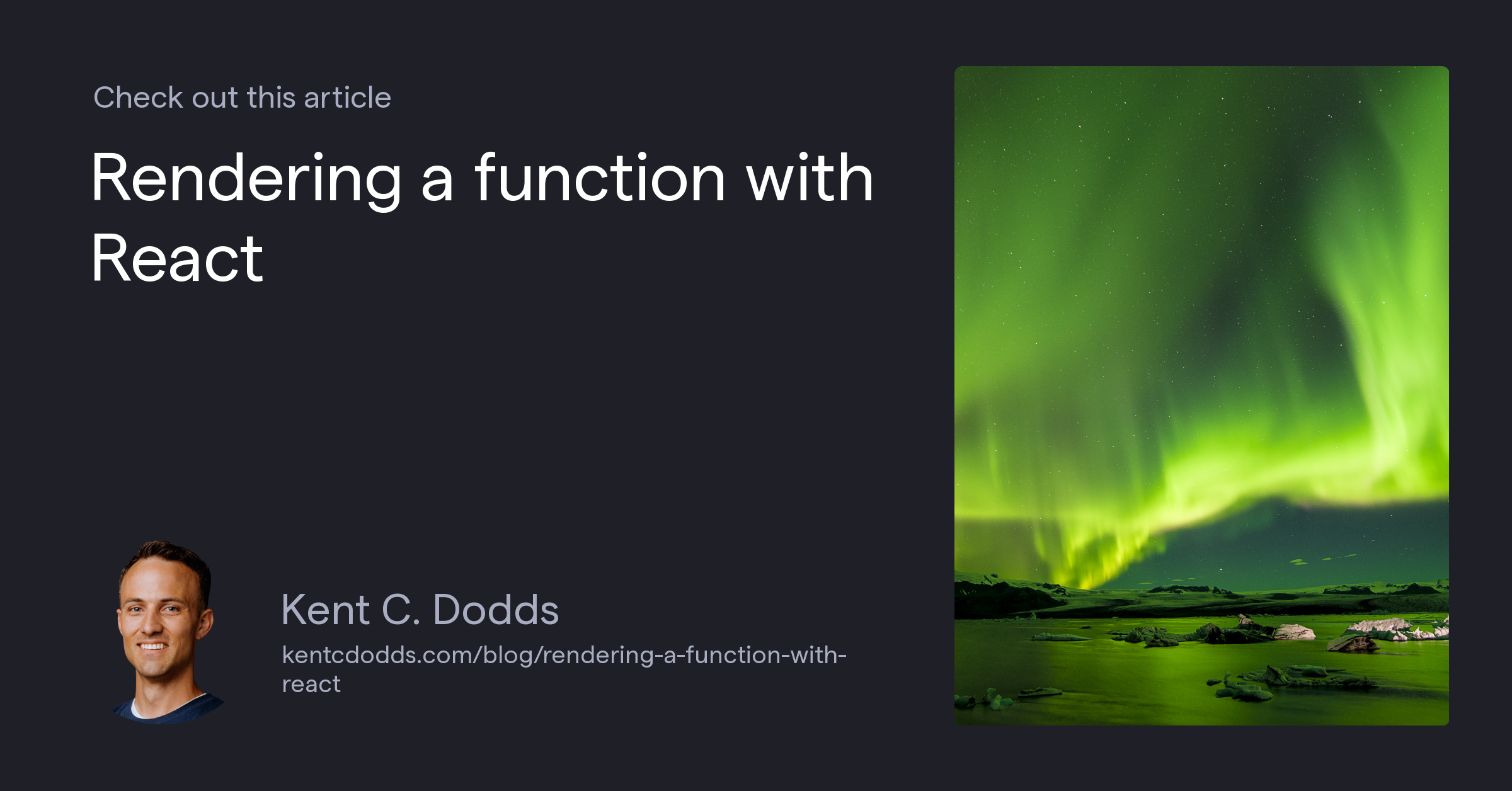 Rendering a function with React