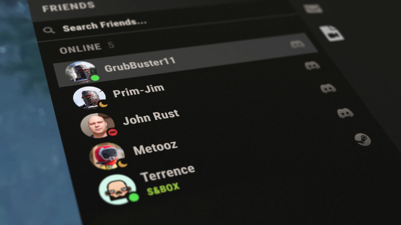 A demonstration of the Social SDK in-action in the game Rust.