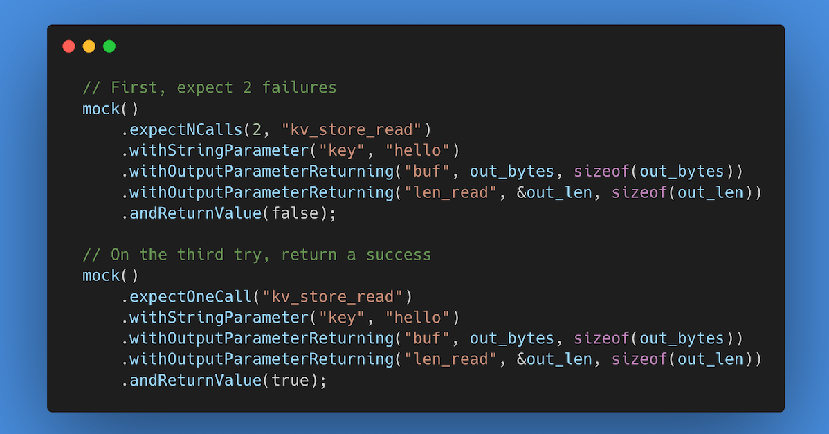 Embedded C/C++ Unit Testing with Mocks