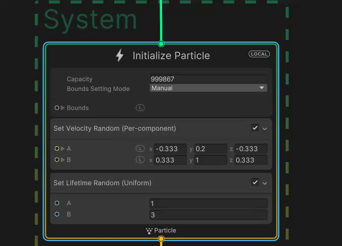 Showcasing aspects of VFX in-editor
