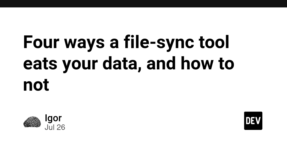 Four ways a file-sync tool eats your data, and how to not
