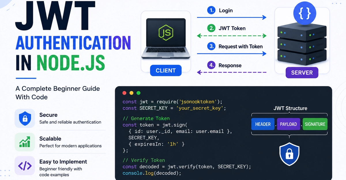 JWT Authentication in Node.js - A Complete Beginner Guide With Code