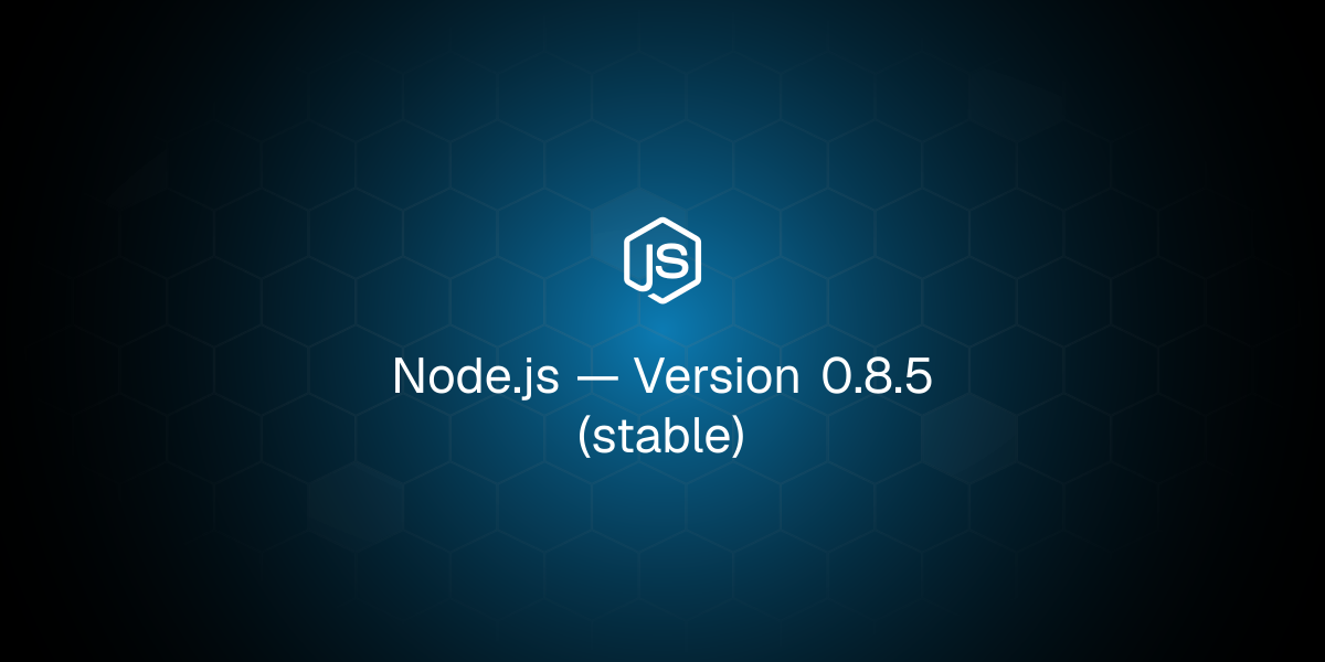 Version 0.8.5 (stable)
