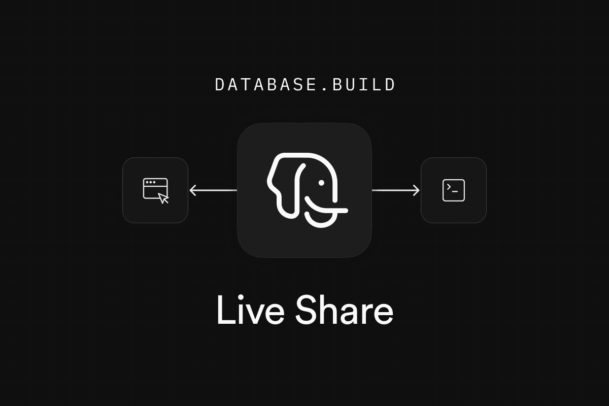 Live Share: Connect to in-browser PGlite with any Postgres client