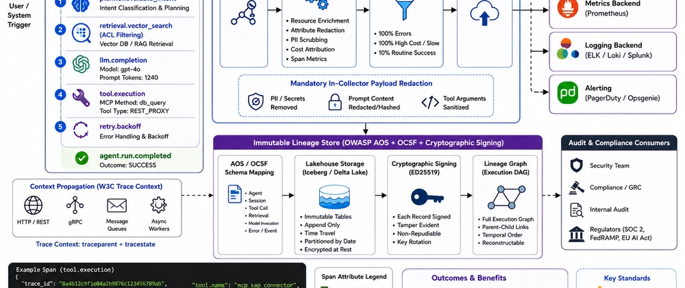 Cover image for Audit, Observability & Lineage for Enterprise AI Agents