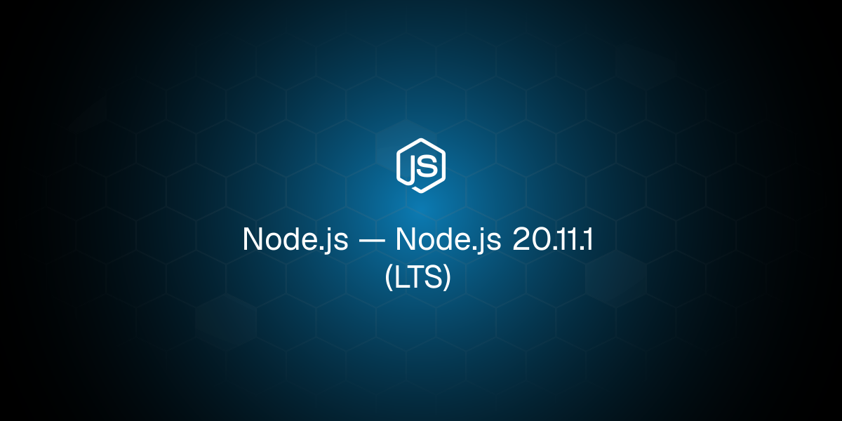 Node.js 20.11.1 (LTS)