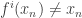 f^i(x_{n})\neq{x_{n}}