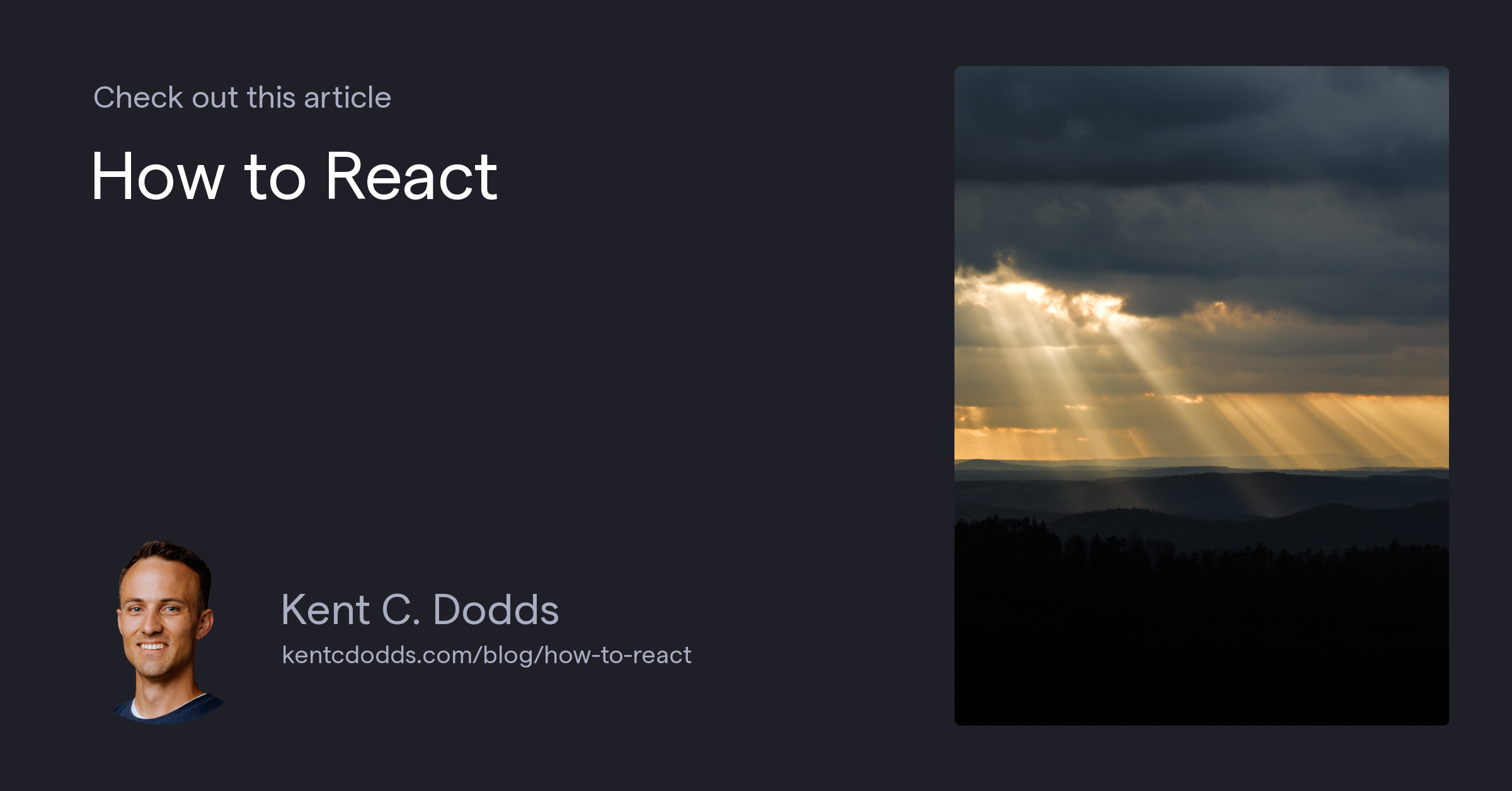 How to React ⚛️