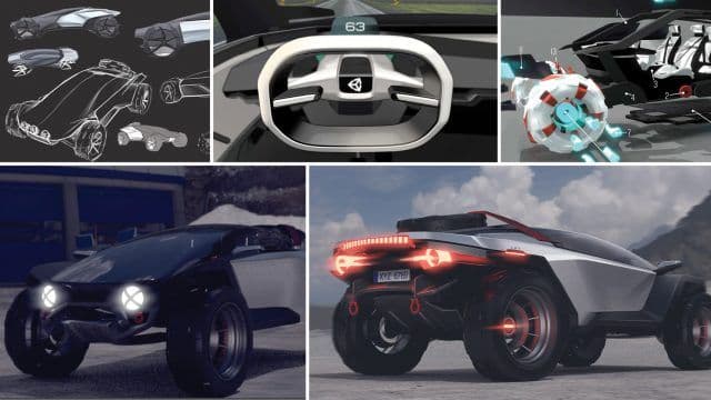 A car design (made in Unity) from 2030