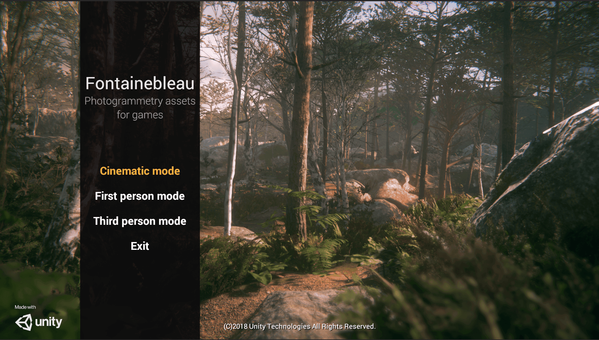Cinematic mode picture