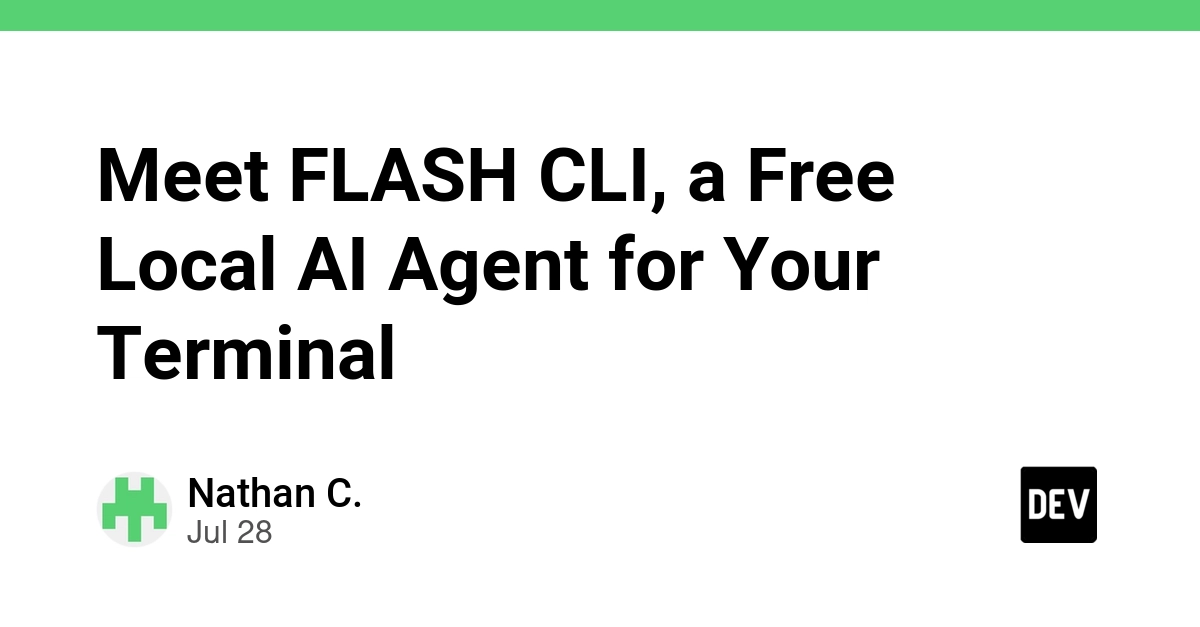 Meet FLASH CLI, a Free Local AI Agent for Your Terminal