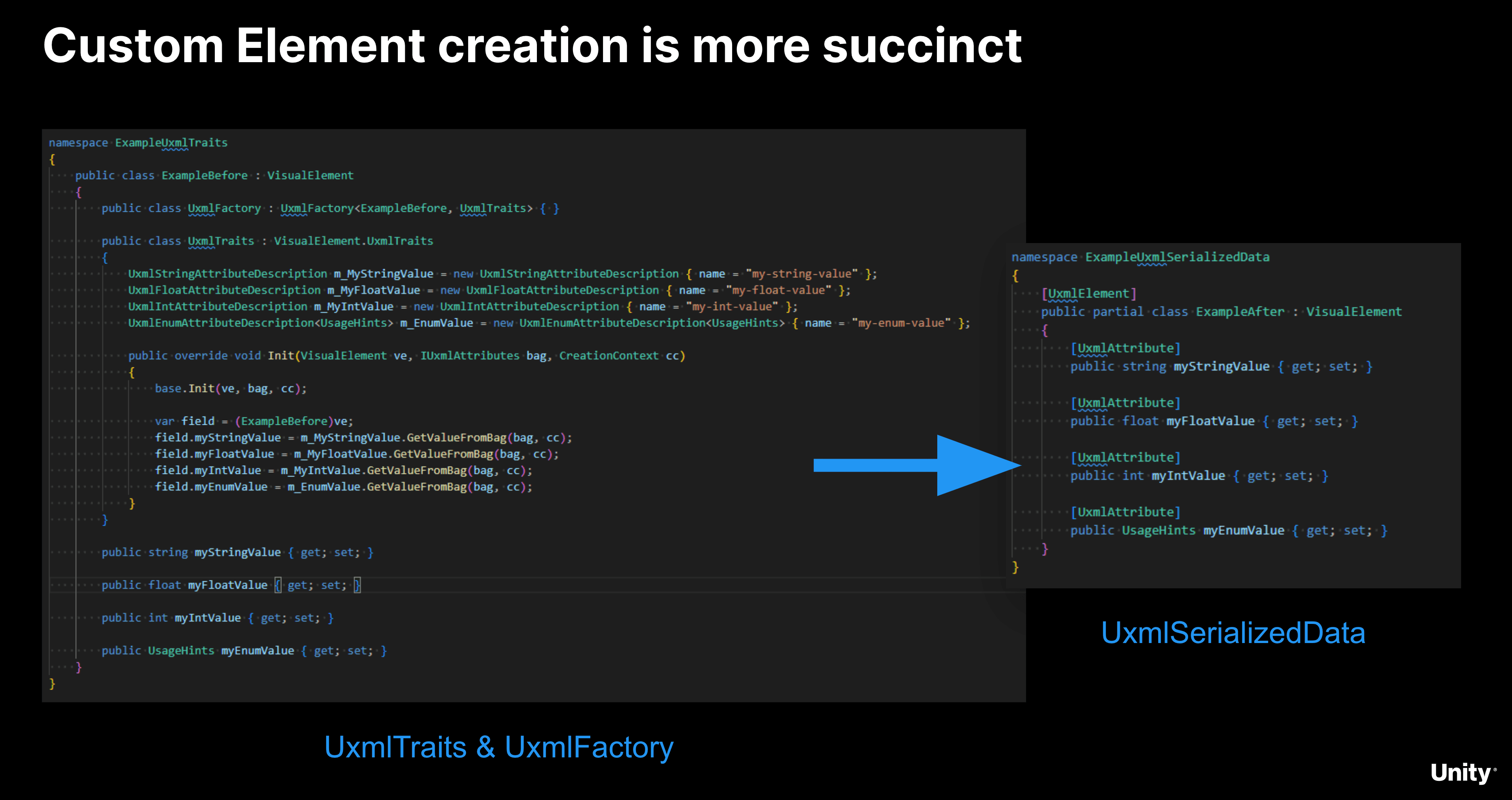 UXML Serialization Example