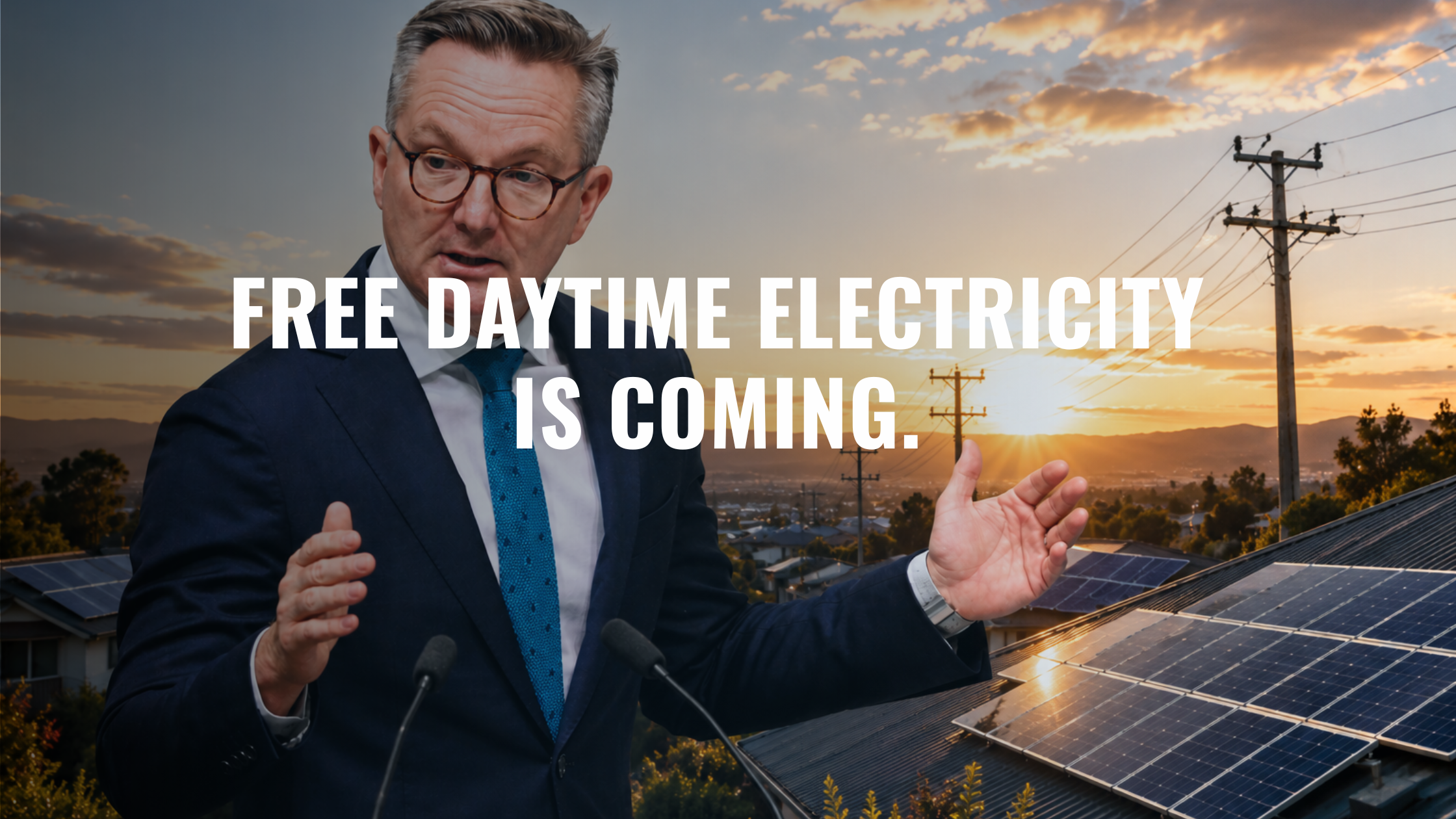 Australian energy retailers must offer three hours of free daytime electricity