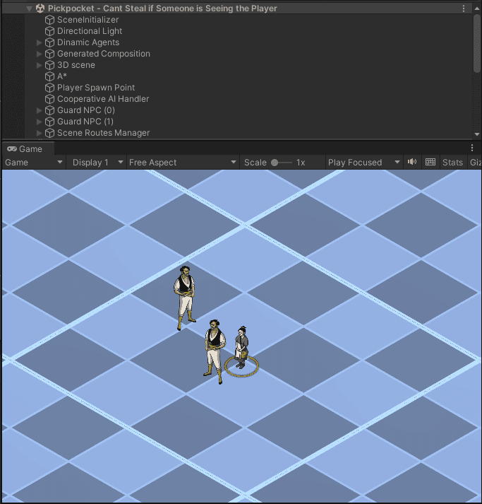 Automated playtesting of the Pickpocket skill, verifying that it behaves as expected across different in-game scenarios.