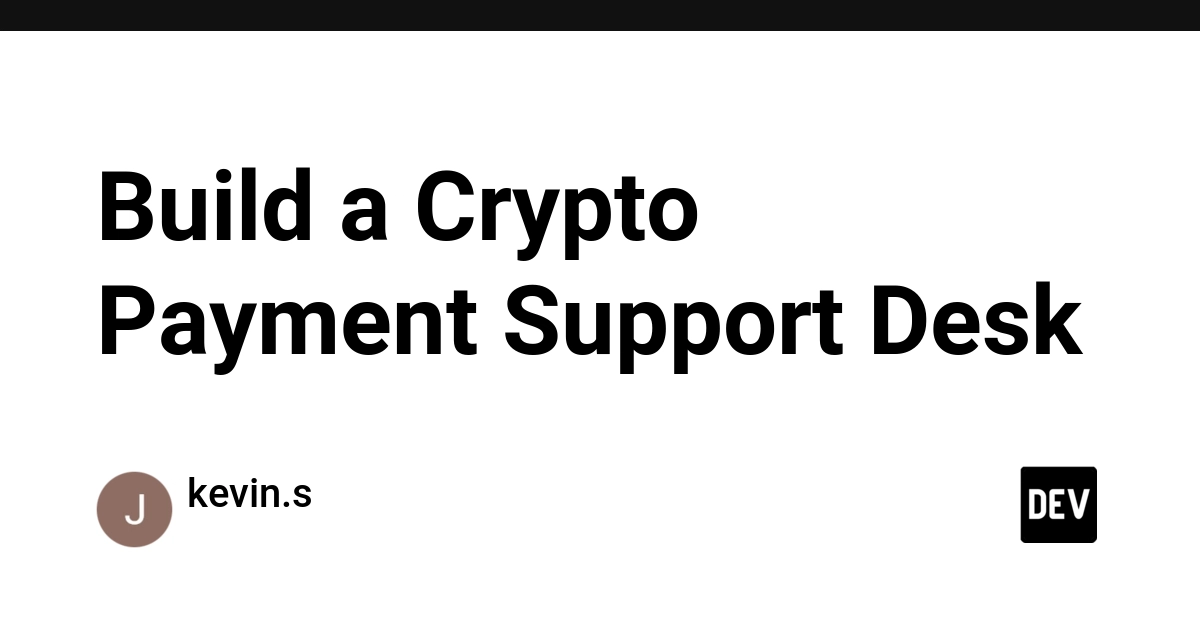 Build a Crypto Payment Support Desk