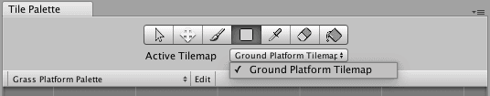 Drop down selection for Ground Platform Tilemap