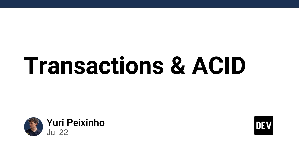 Transactions & ACID