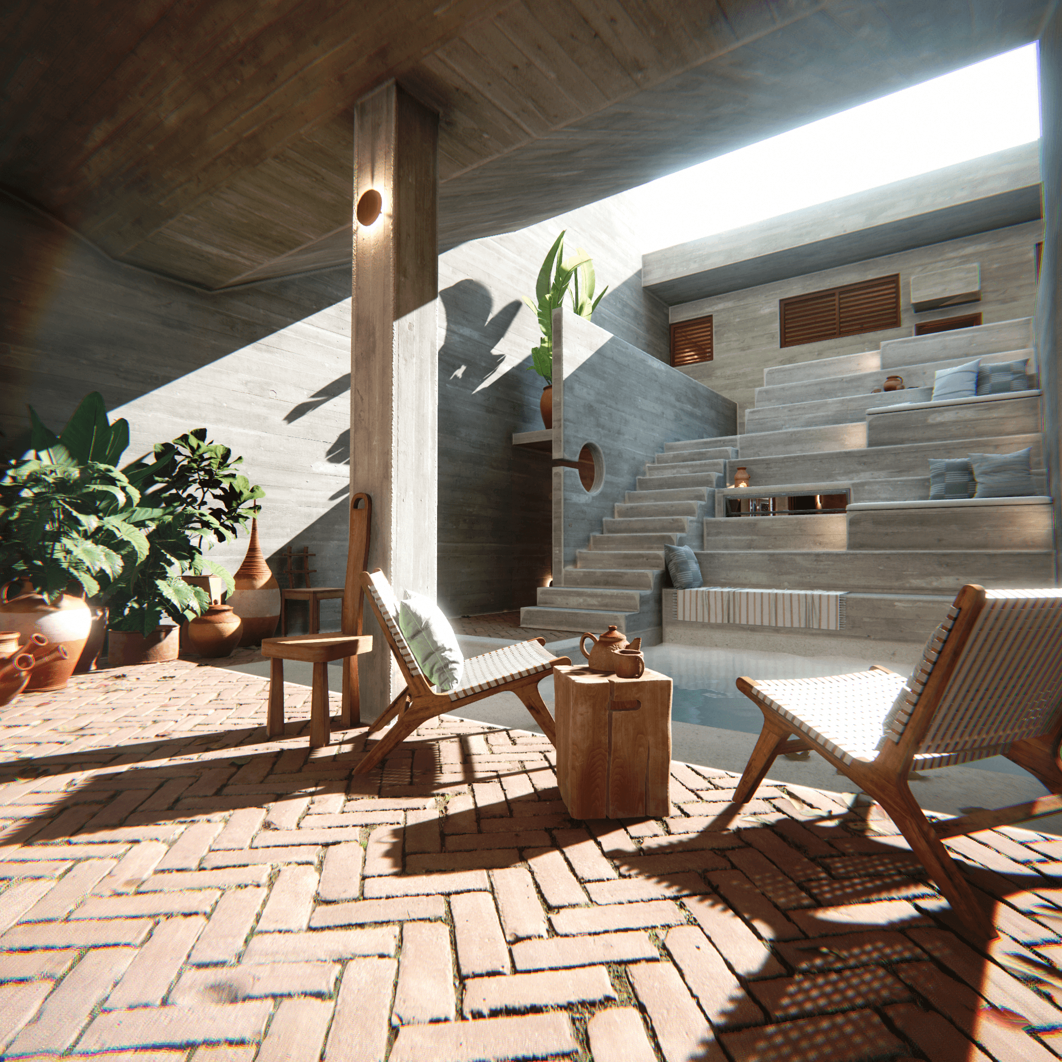 Lightmapped architectural interior environment. Content credit: ArchvizPRO Interior Vol.10