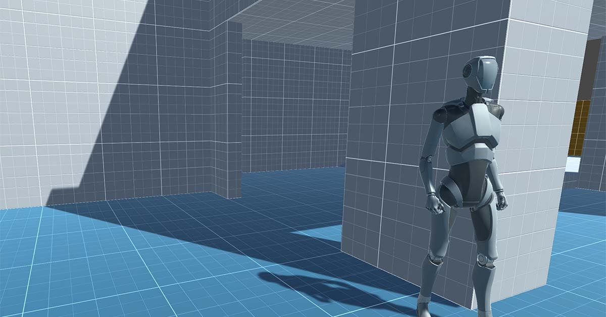 3D model with robot figure on the right
