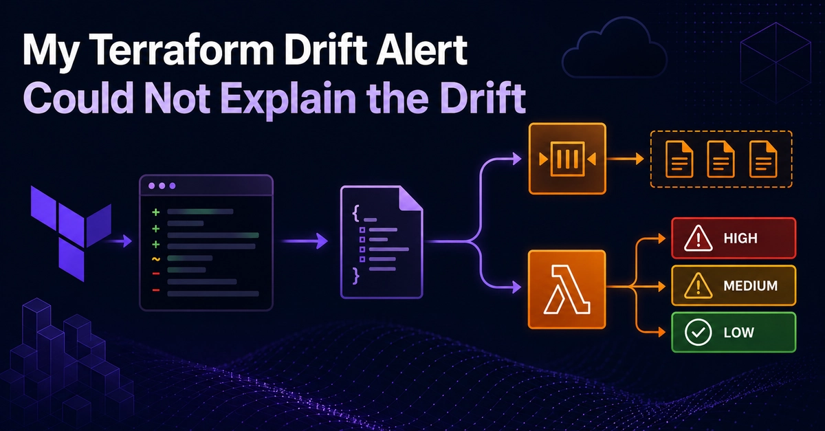 My Terraform Drift Alert Could Not Explain the Drift